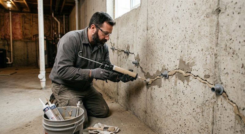 Basement Crack Repair in Idyllwild, CA