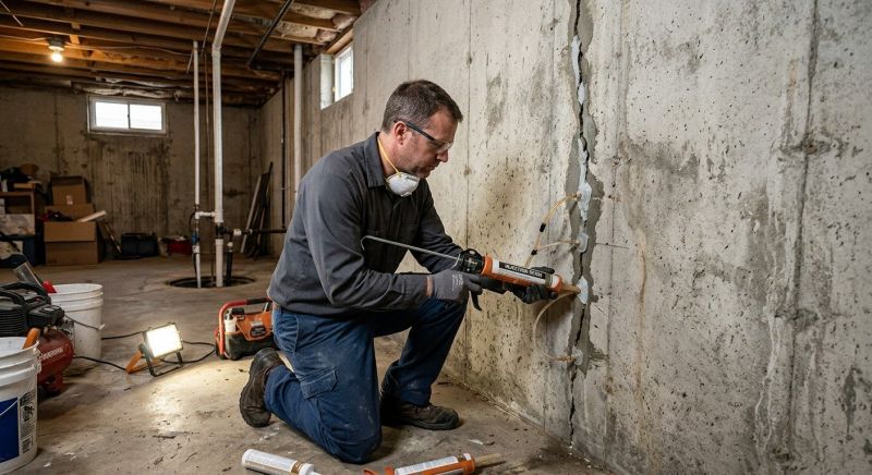 Basement Crack Repair in Idyllwild, CA