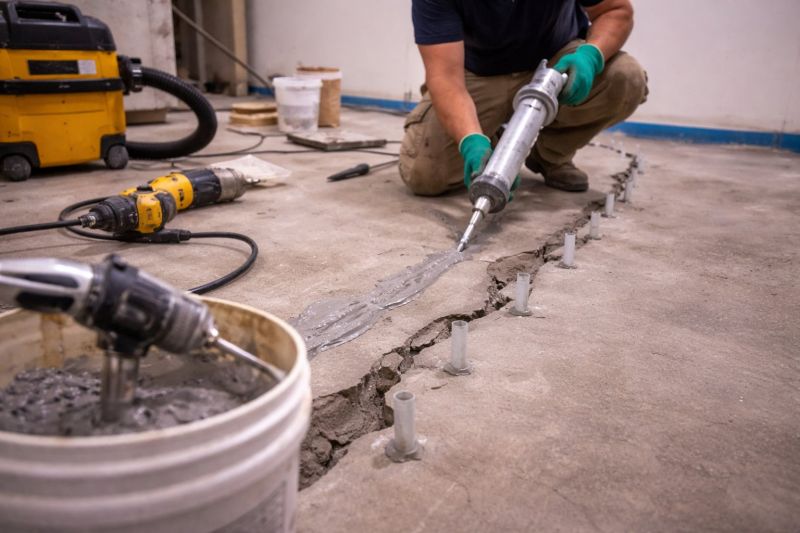 Cracked Basement Floor Repair in Idyllwild, CA