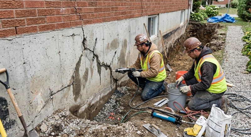 Cracked Foundation Repair in North Palm Springs, CA