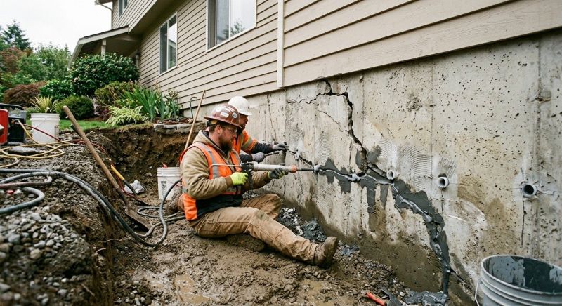 Cracked Foundation Repair in North Palm Springs, CA