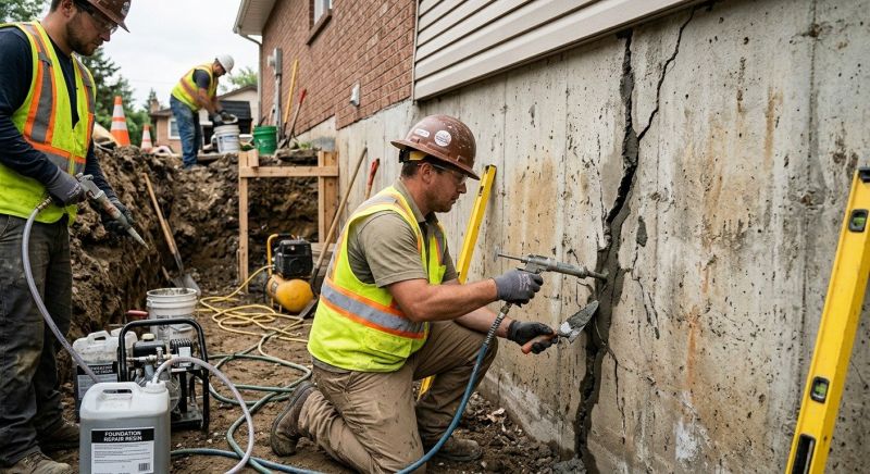 Cracked Foundation Repair in Winchester, CA