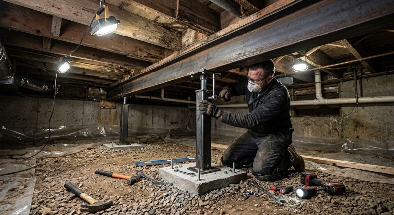 Crawlspace Structural Repair in Idyllwild, CA