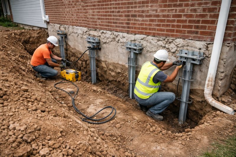 Helical Piers Installation in Idyllwild, CA