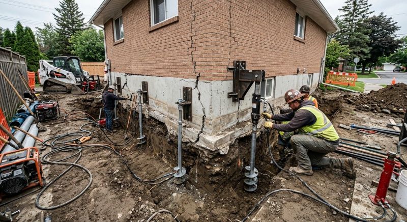 Sinking Foundation Repair in Banning, CA