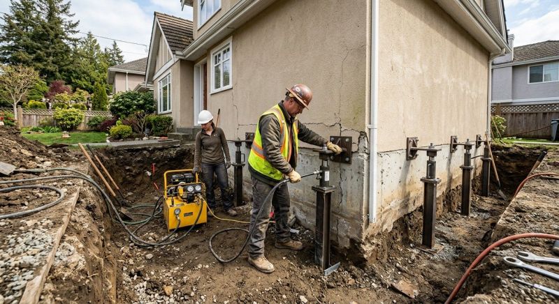 Sinking Foundation Repair in Beaumont, CA