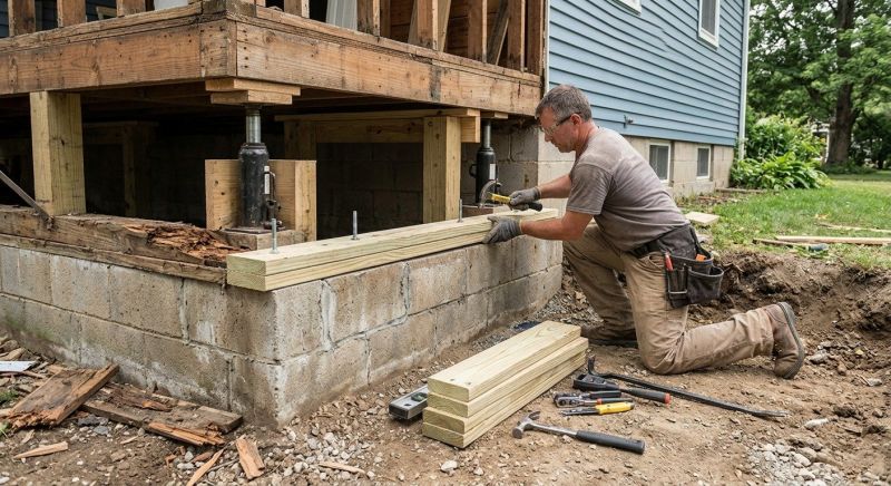 Sinking Foundation Repair in Indian Wells, CA