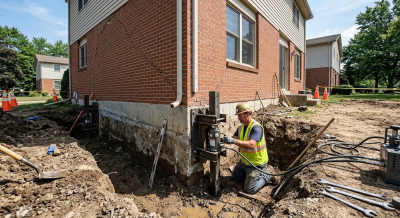 Sinking Foundation Repair in North Palm Springs, CA