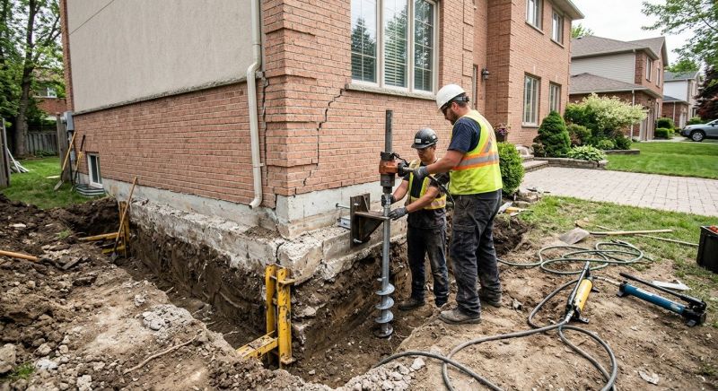 Sinking Foundation Repair in North Palm Springs, CA